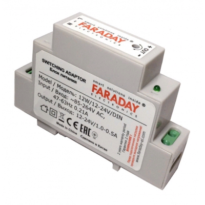 Блок питания 12W/12-24V/DIN Блок питания 12W/12-24V/DIN
